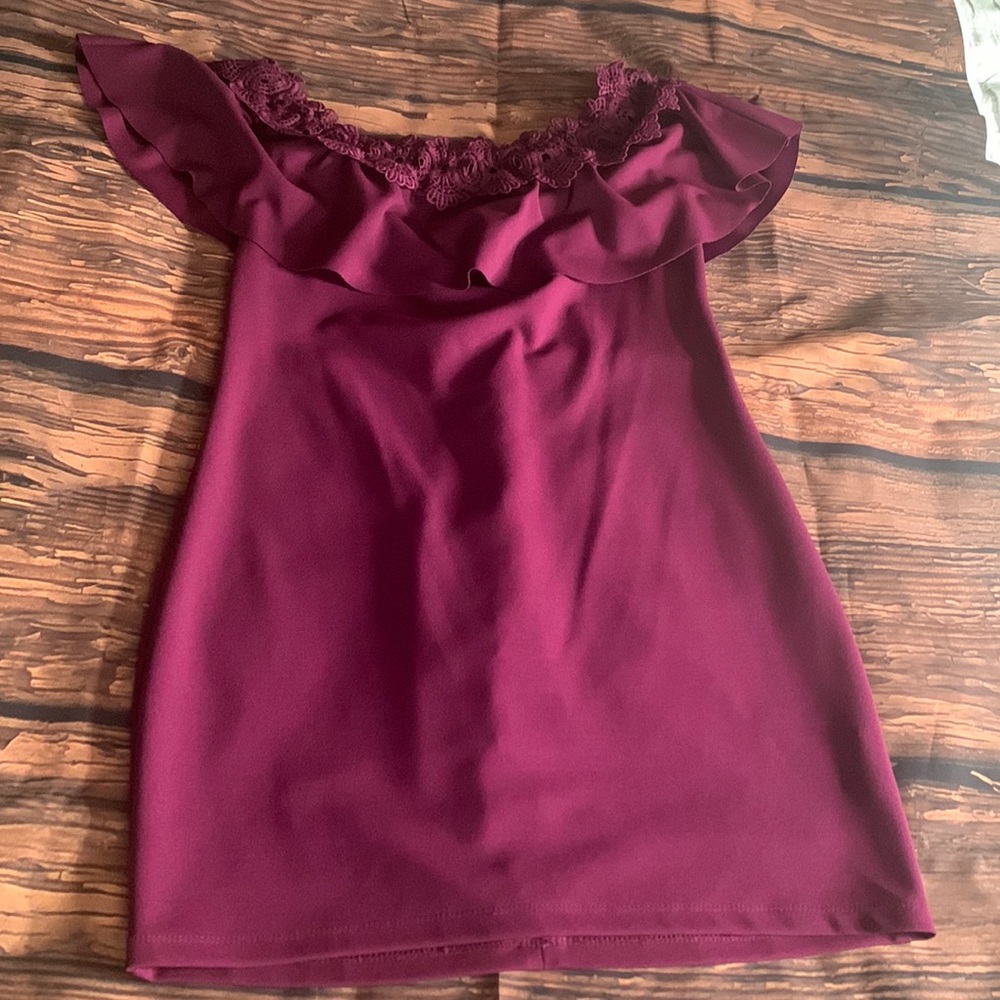BCX Size 13 Womens Dress off the shoulder,Excellent condition, Worn once
